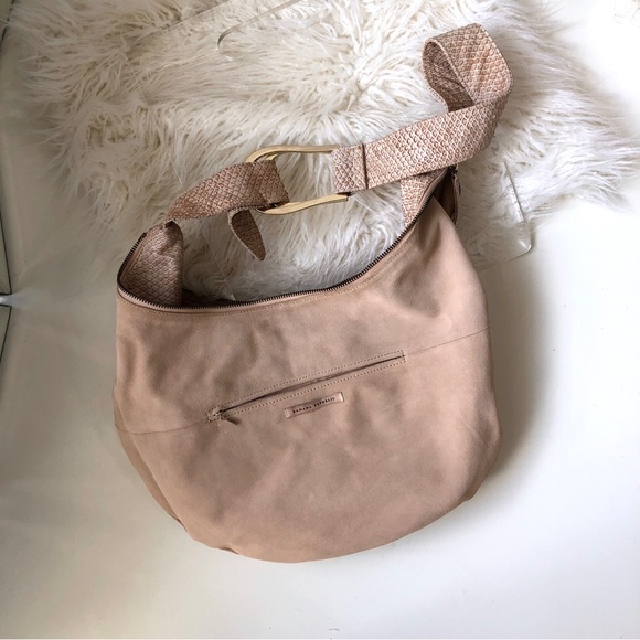 Banana Republic Snakeskin Embossed Leather Boho Crossbody Purse Handbag - Picture 9 of 16